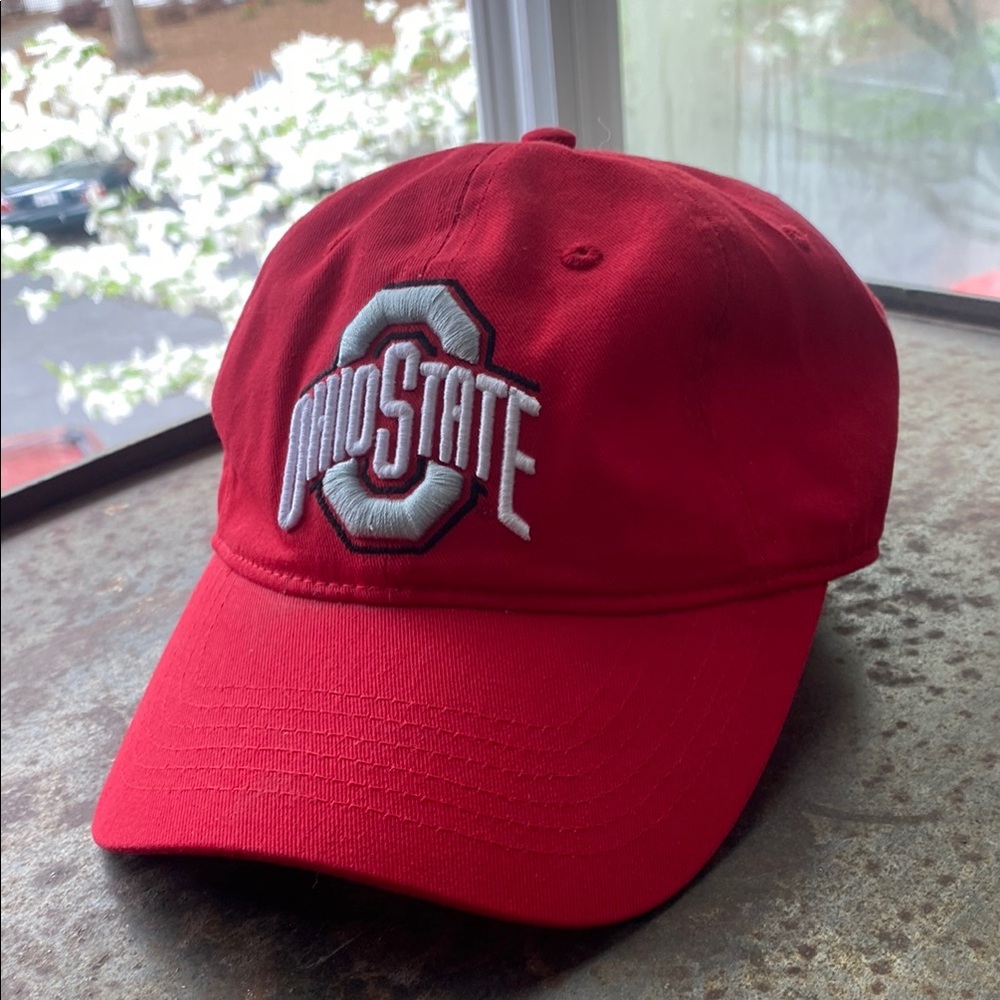 Ohio State Red Adjustable Cap from Official Headgear of Ohio State University